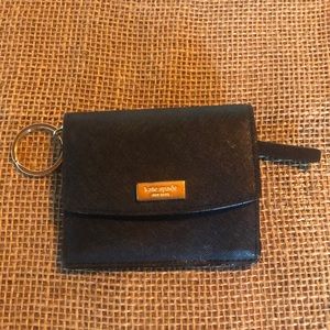 Kate Spade Black Wallet with Key Ring